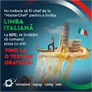 Limba italiană la ILTC - vino la testare gratuită!